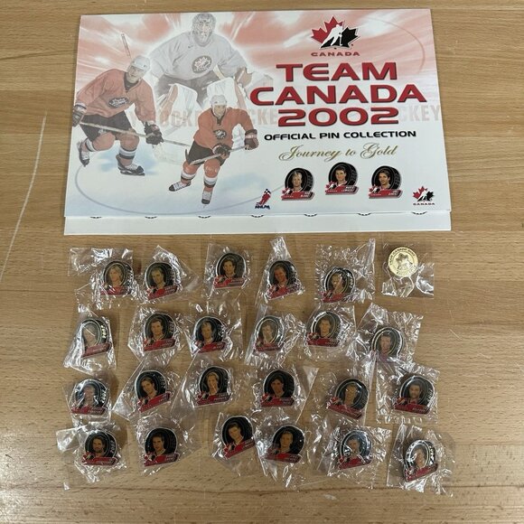 NHL 2002 Team Canada Pins Set Complete Toronto Sun - Picture 1 of 6